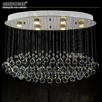Топ K9 Кристален Полилей Модерен и Луксозен Прозрачна кристална лампа GU10flush лампа за хотела Проект бърза доставка