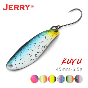 Джери Кую Метална риболовна стръв месинг блясък swimbait сьомга блесна блесна изкуствени зимни риболовни принадлежности