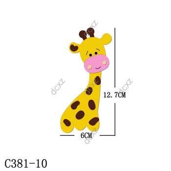Нов Дървен жираф умира за Scrapbooking C-381-10 Режещи Печати с различни размери